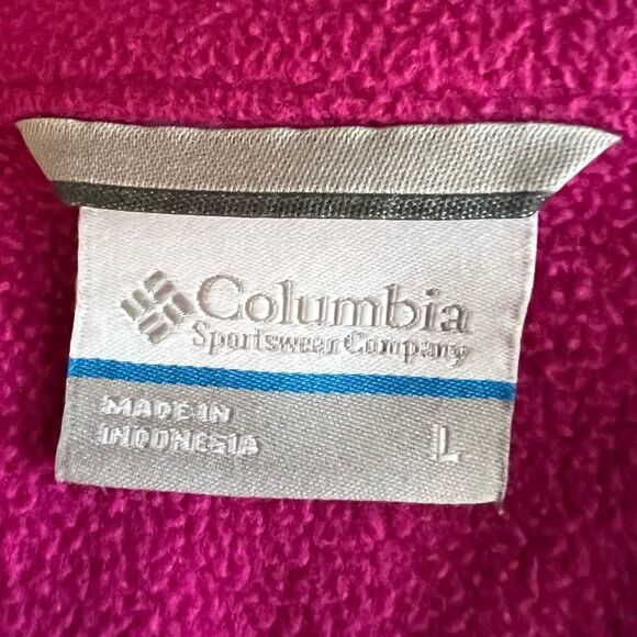 Columbia Women’s L Full Zip Two Tone Fleece Jacket - Picture 5 of 7